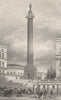 ST JAMES'S. The Duke of York's column from St James's Square. DUGDALE 1835