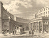 REGENT STREET. The Quadrant. London. DUGDALE 1835 old antique print picture