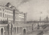 ALDWYCH. Somerset House. London. DUGDALE 1835 old antique print picture