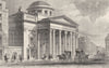 LONDON WEST END. The Lyceum Theatre. DUGDALE 1835 old antique print picture