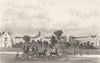 HIGHGATE HILL. Whittington's Alms Houses. DUGDALE 1835 old antique print