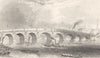 LONDON. Blackfriars Bridge. DUGDALE 1835 old antique vintage print picture