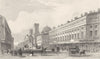 REGENT STREET. From Oxford Circus. DUGDALE 1835 old antique print picture
