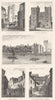 LAMBETH. St Mary's Church; Lambeth Palace; Fore Street; Potteries 1832 print