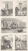 SOUTHWARK.St Saviour St Olave Churches;Montague Close;Ladye Chapel;Custom H 1832
