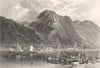 GERMANY. St. Goarhausen c1872 old antique vintage print picture