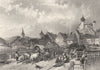 SWITZERLAND. Schaffhausen. (Roberts) c1872 old antique vintage print picture