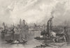 GERMANY. Mainz. (Roberts) c1872 old antique vintage print picture