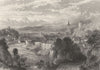 SWITZERLAND. Laufenburg. (Roberts) c1872 old antique vintage print picture