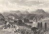 SWITZERLAND. Eglisau c1872 old antique vintage print picture