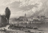 SWITZERLAND. Basel. (Roberts) c1872 old antique vintage print picture