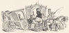 COACHING. Coaches of the time of Queen Anne. Wylde.  1866 old antique print