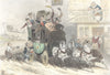 COACHES. Coaching 'The Stage Coach'. Payne. Hand Coloured.  1847 old print