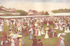 CRICKET. Lord's. 'Luncheon Parade'. Colour. 1902 old antique print picture