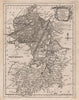 A new map of Cambridgeshire by Thomas Kitchin. County map 1764 old antique