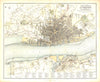 LIVERPOOL. Town & Borough. Birkenhead Tranmere Seacombe New Brighton 1850 map