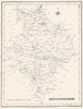 HUNTINGDONSHIRE. Hunts. Lewis 1844 old antique vintage map plan chart
