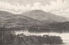 CUMBRIA. Derwent Water. Barbner Attractive sepia view.  1895 old antique print
