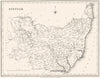 SUFFOLK. Suffolk. Lewis 1844 old antique vintage map plan chart