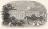 LONDON. Hampton Court Palace 1850 old antique vintage print picture