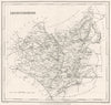LEICESTERSHIRE. Leics. Lewis 1831 old antique vintage map plan chart