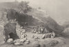 ISRAEL. Palestine. Jerusalem. Well of the Virgin. (Bartlett) 1847 old print