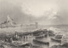 ISRAEL. Palestine. Caesarea. (Bartlett) 1847 old antique vintage print picture
