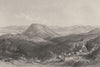 ISRAEL. Palestine. Mount Tabor, towards Gilboa & the Jordan. (Bartlett) 1847