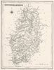 NOTTINGHAMSHIRE. Notts. Lewis.  1833 old antique vintage map plan chart