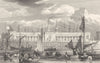 LIVERPOOL. New Baths. George's Parade. Attractive. Many boat. (Pyne) 1831