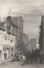LIVERPOOL. More Street. Many figures. (Pyne) 1831 old antique print picture