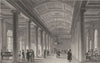 LIVERPOOL. Interior of the Exchange News- Room. Pyne. (Winkles) 1831 old print