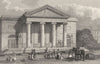 LIVERPOOL. Brunswick Chapel. Moss St. Horse, Figures. (Pyne) 1831 old print