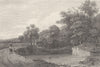 KENT. Near Tunbridge. DUGDALE 1835 old antique vintage print picture
