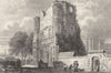 KENT. Malling Abbey. Kent. (Bartlett) 1828 old antique vintage print picture