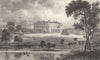 KENT. The Mote Maidstone. Lord Romney Lieutenant 1828 old antique print