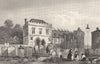 KENT. The remains of the college at Maidstone 1828 old antique print picture