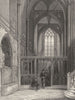 BRISTOL. Bristol Cathedral 1850 old antique vintage print picture
