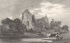 KENT. Ruins of Episcopal palce at Halling. Allen 1833 old antique print