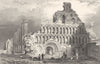 ESSEX. St Botolphs Priory Church, Colchester. (Bartlett/Wright) 1834 old print