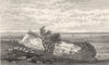 KENT. Studfall Castle. The Remains of a Roman Station. Allen 1833 old print