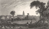 KENT. St. George's Church, Ramsgate. fields. Lawrence. Allen 1833 old print