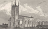 KENT. The New Church Tunbridge Wells. Allen. (Bartlett/Winkles) 1833 old print