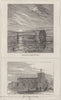 WEST INDIES. Barbados, from the Sea; High Barnet Church 1870 old antique print
