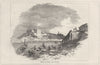 HUNGARY. Buda, or Ofen; The Castle 1870 old antique vintage print picture