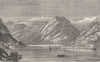 ITALY. Como- Lake of 1870 old antique vintage print picture