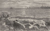 ETHIOPIA. Dembea, or Tana- Lake 1870 old antique vintage print picture