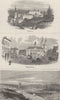 GERMANY. Madrid; Magdeburg; Manchester- from the North- West 1870 old print