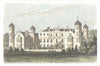 KENT. Cobham Hall. The seat of Earl Darnley. Hand coloured. (Dugdale) 1835