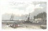 KENT. Northfleet near Gravesend. Hand coloured (Dugdale) 1835 old print